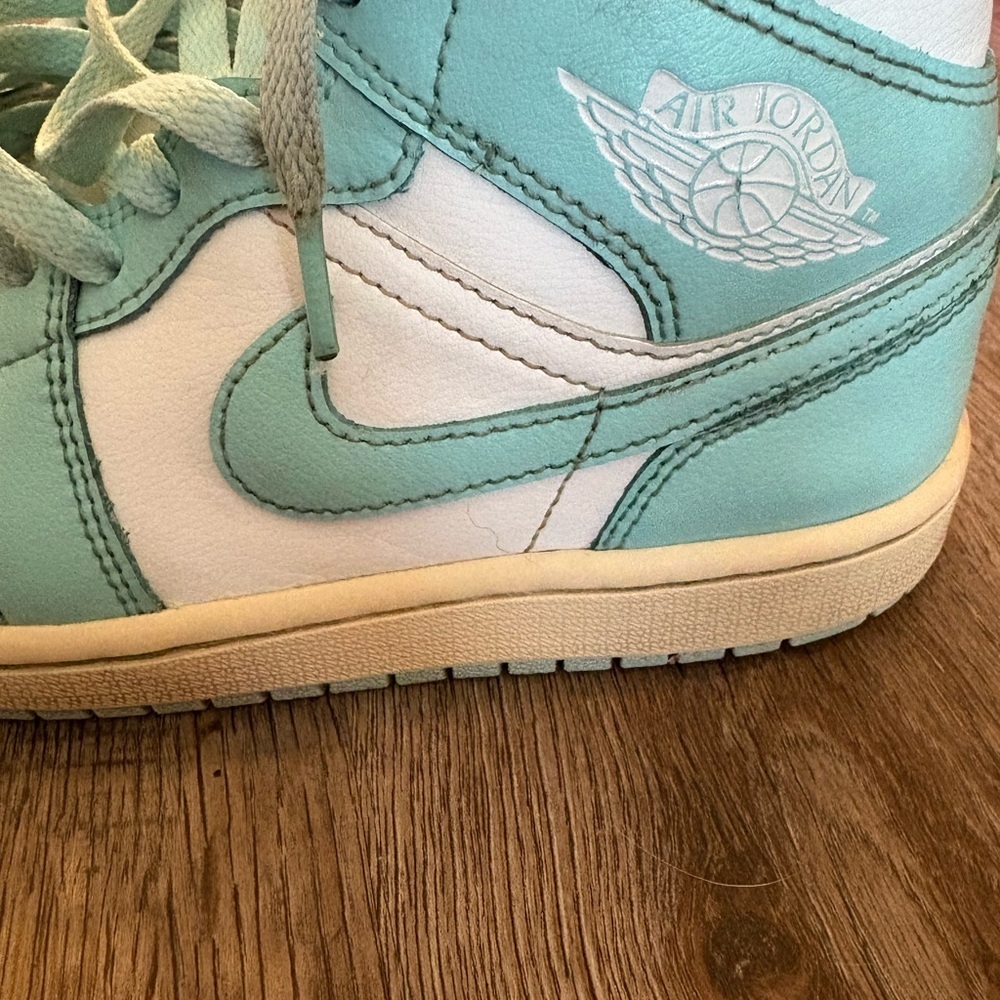 Air Jordan Sneakers - Aqua and White - Picture 2 of 8